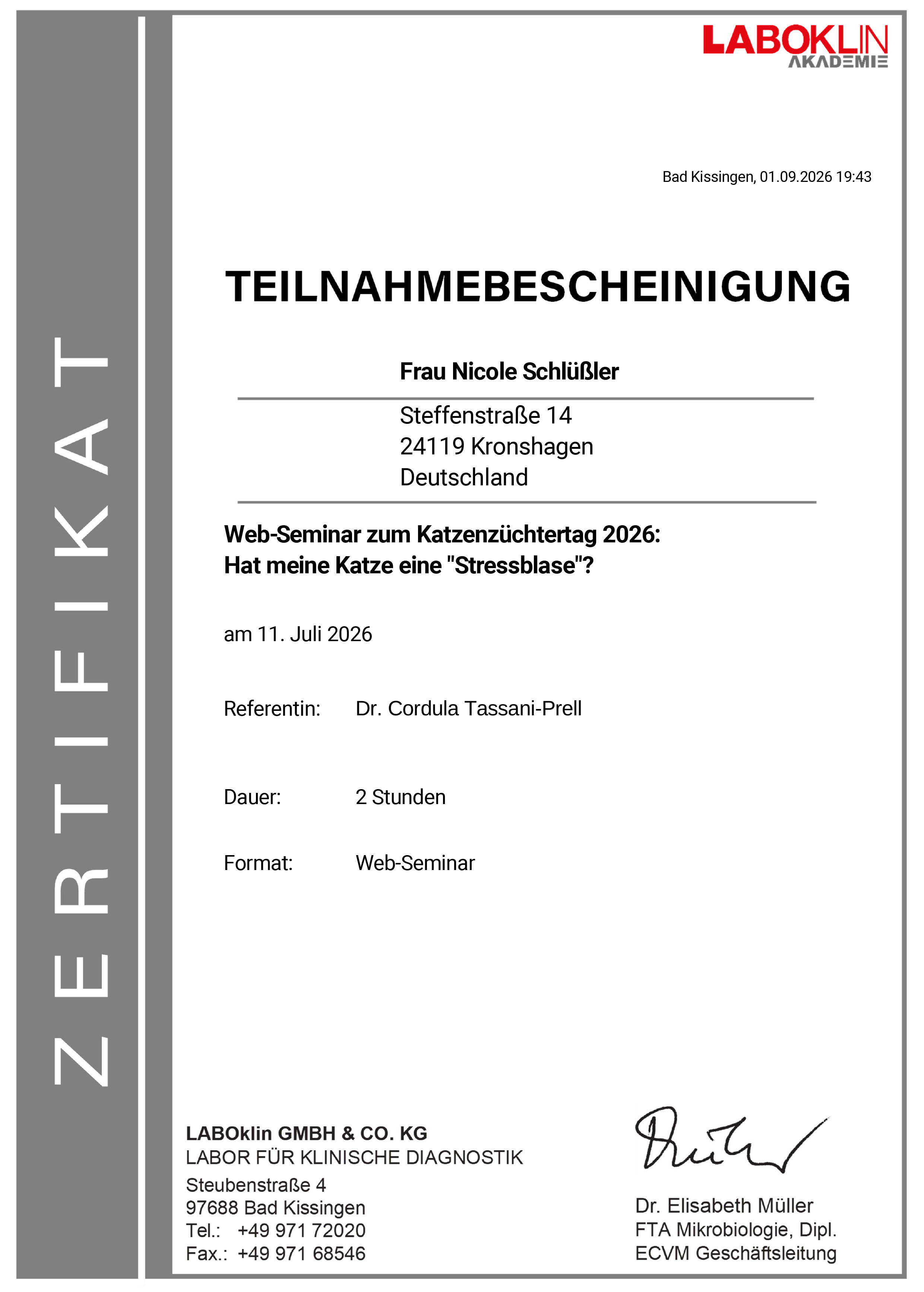 LABOKLIN AKADEMIE Stressblase 2026 LABOKLIN AKADEMIE Stressblase 2026